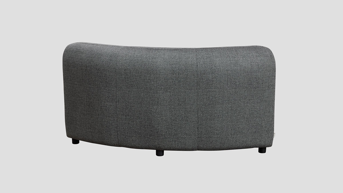 modular outdoor sofa section rear view
