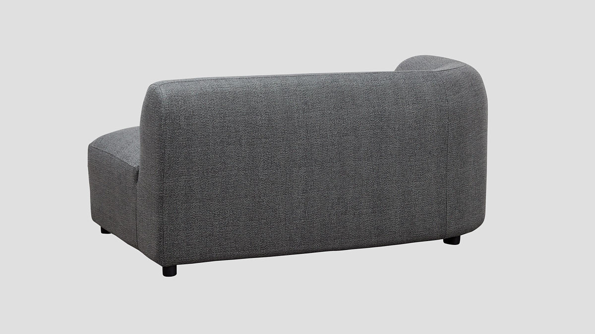 modular outdoor sofa section rear view