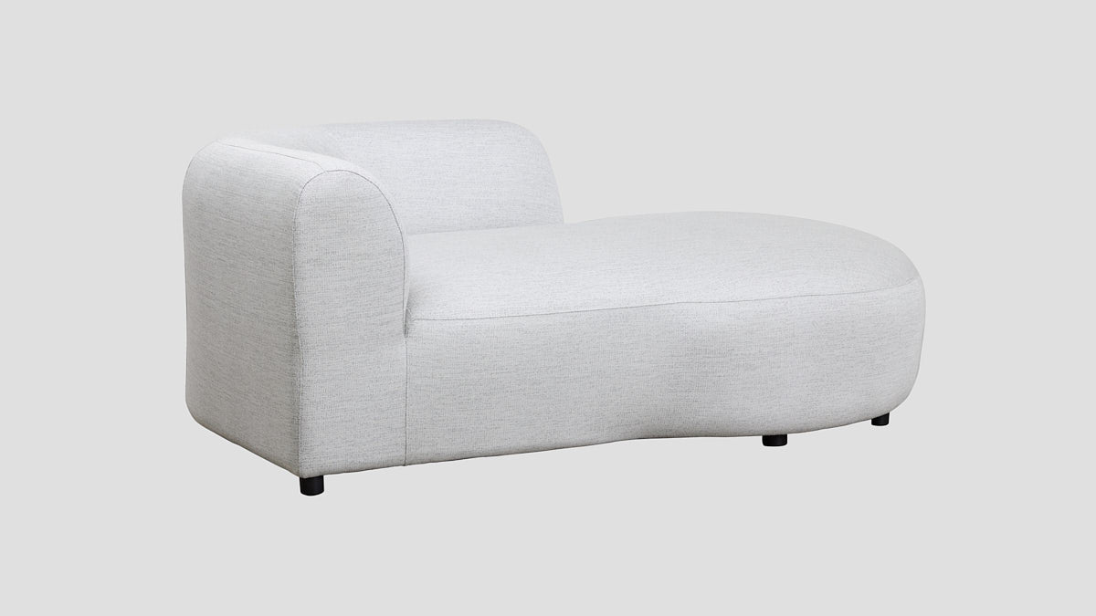 light grey modular outdoor sofa section
