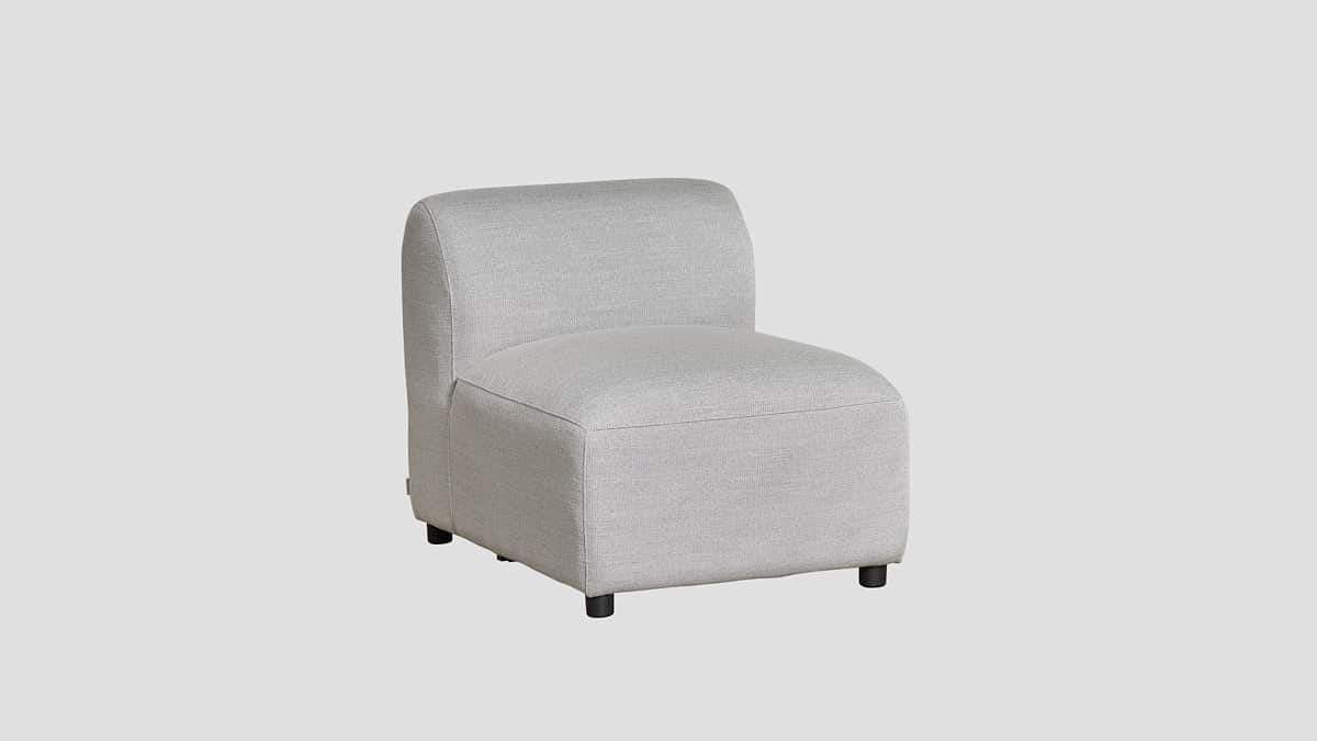light grey modular outdoor sofa section