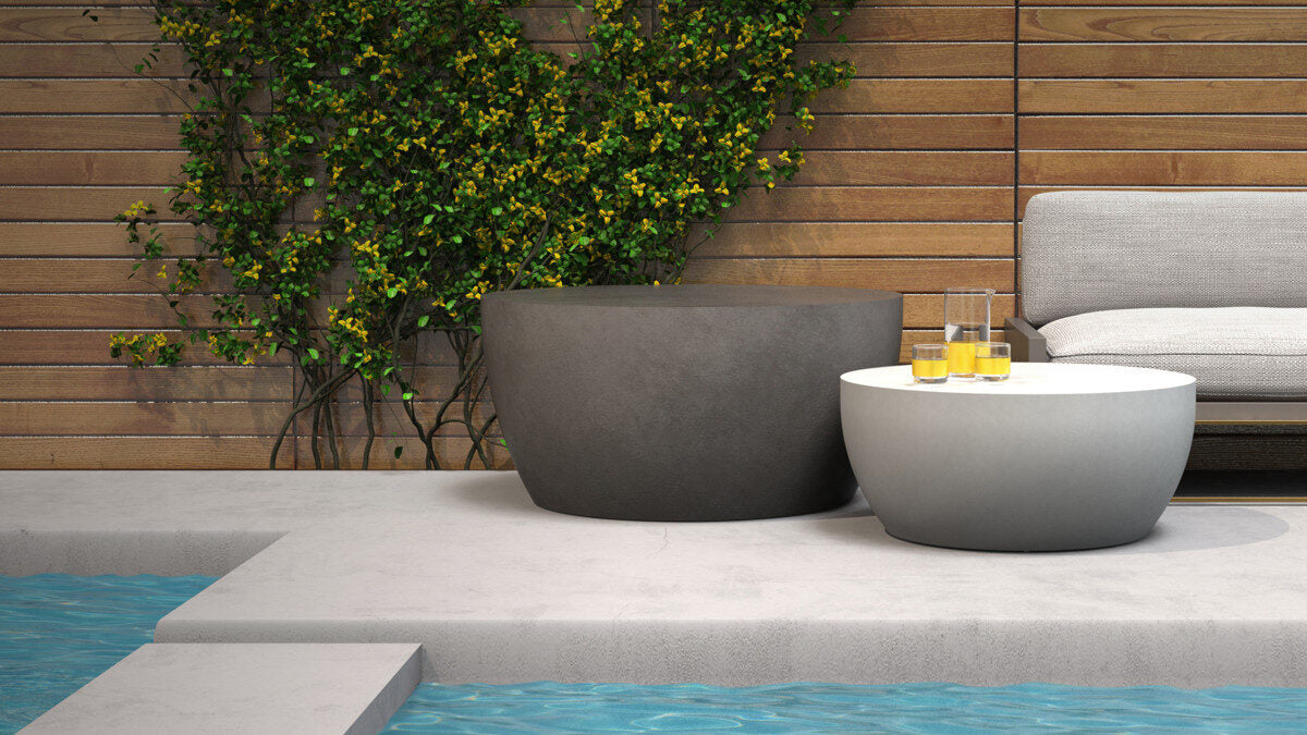 Outdoor Furniture NZ - Blinde Design Circ M2 Coffee Table Natural Installed