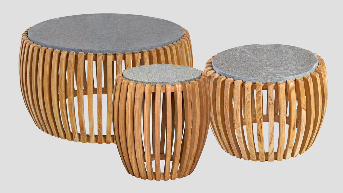 EGMONT TEAK SIDE TABLE - 43cm