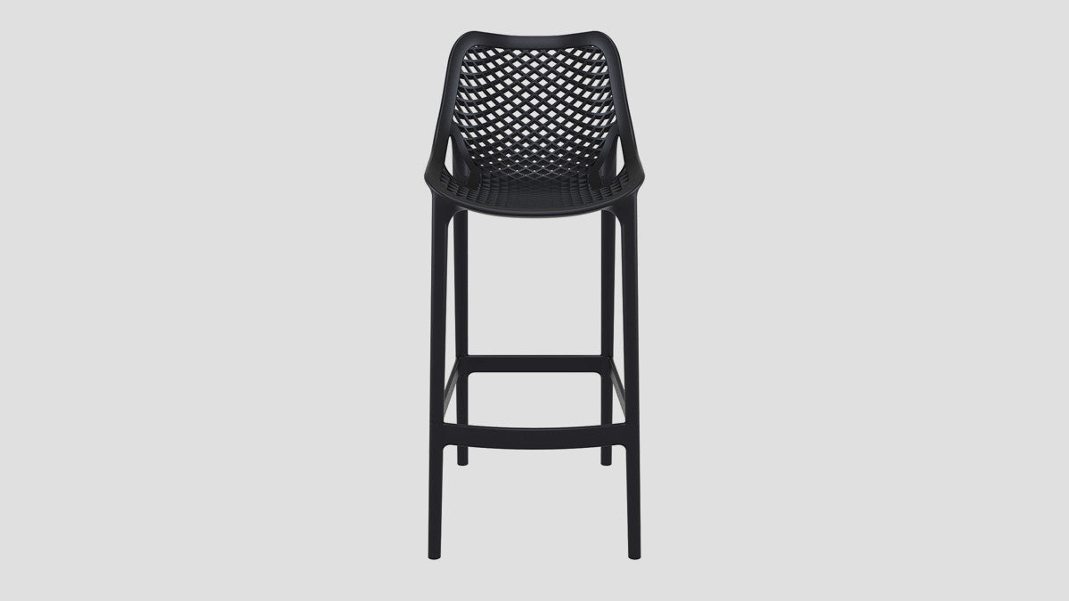 Epsom Bar Stool Black Front