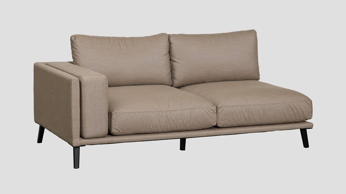 taupe modular outdoor sofa section