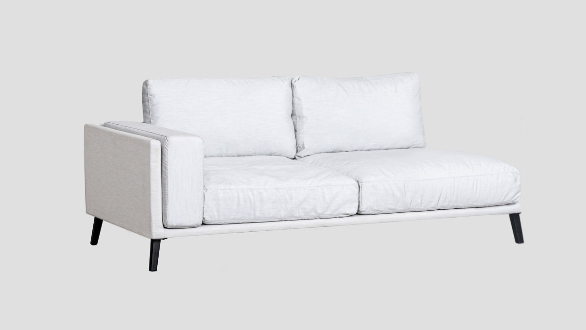 white modular outdoor sofa section