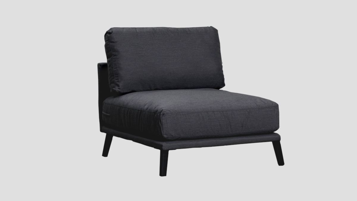 Kapiti Single Sofa Section Sooty