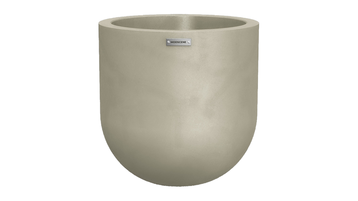 Lisbon 500 Planter — Earth Stoneleaf, 500 x 500 x 500 mm