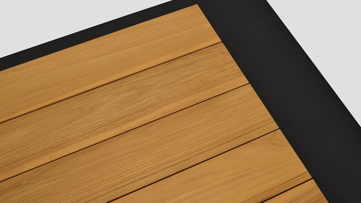 Mackenzie Alu Coffee Table Black Top