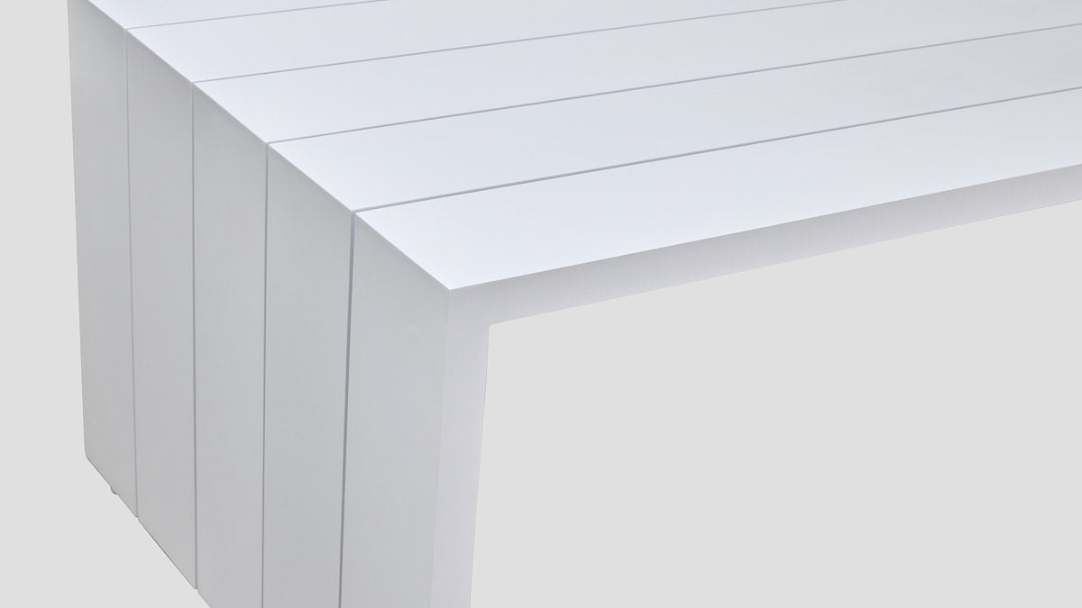 MANGAWHAI ALU DINING TABLE 2.4L x 1.0W