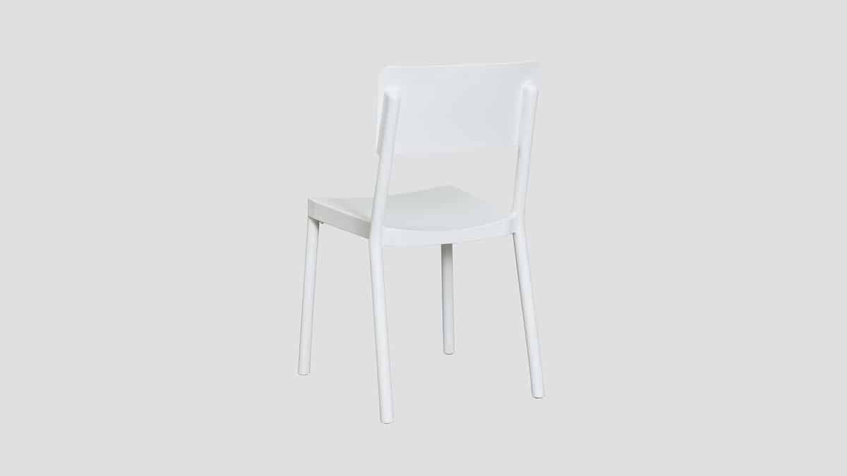 Newmarket Dining Chair White Rear
