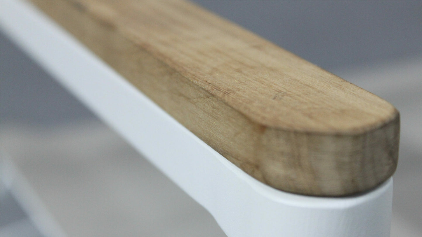 Remuera Dining Chair White Arm Closeup