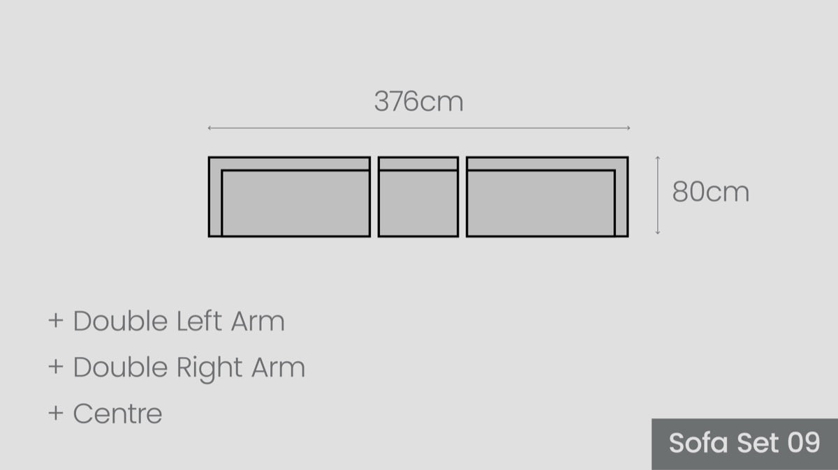 Tasman Alu Sofa Set 09
