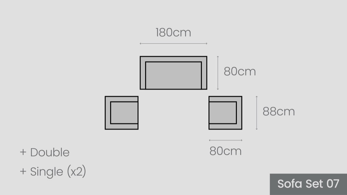 Tasman Alu Sofa Set 07