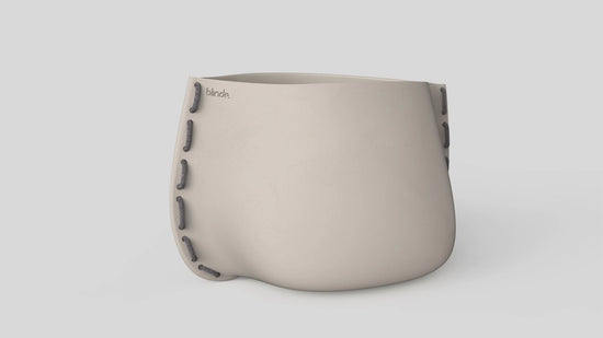 Stitch 100 Plant Pot Bone Grey