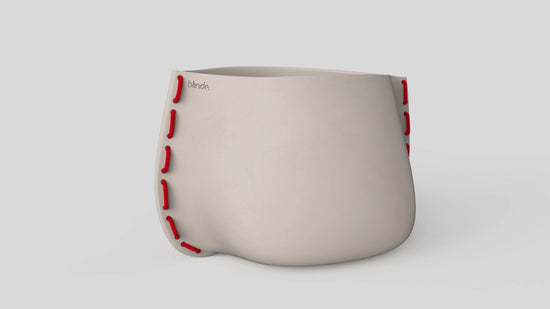 Stitch 100 Plant Pot Bone Red