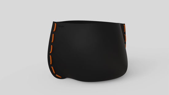 Stitch 100 Plant Pot Graphite Orange