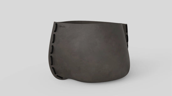 Stitch 100 Plant Pot Natural Black