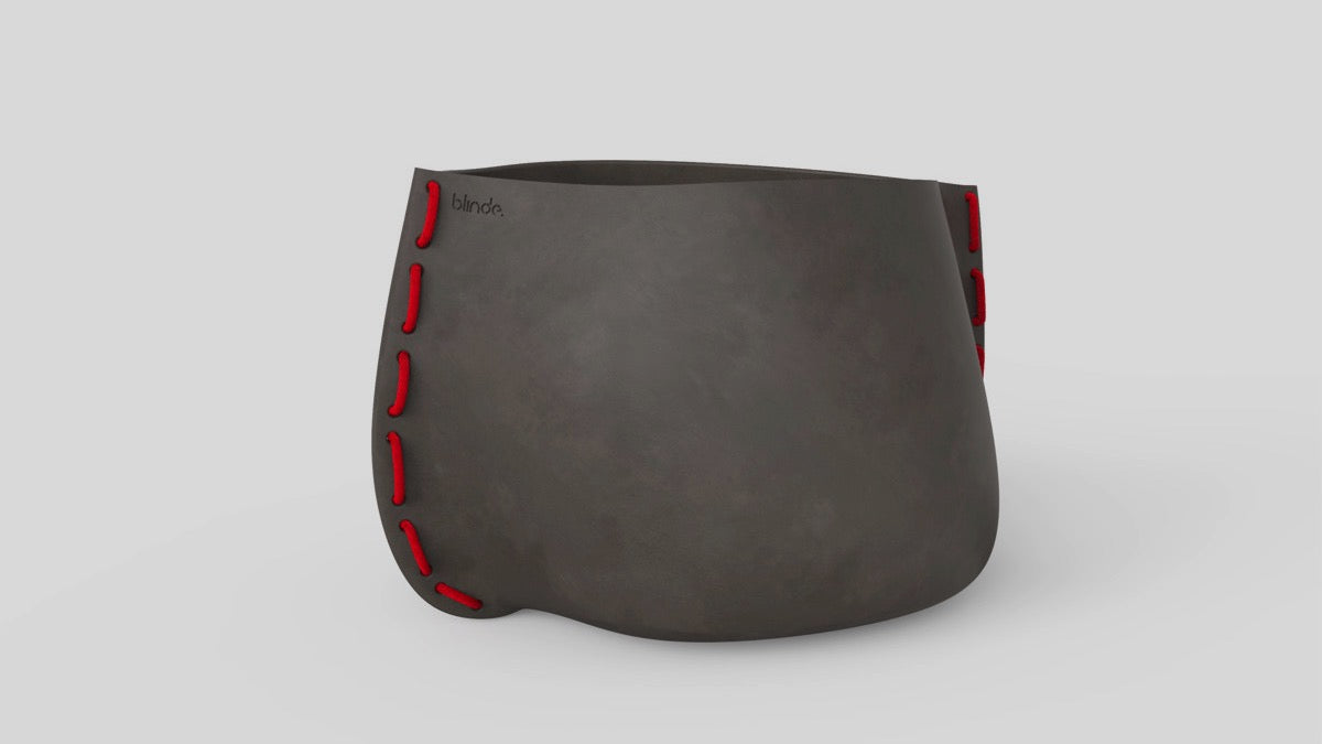 Stitch 100 Plant Pot Natural Red