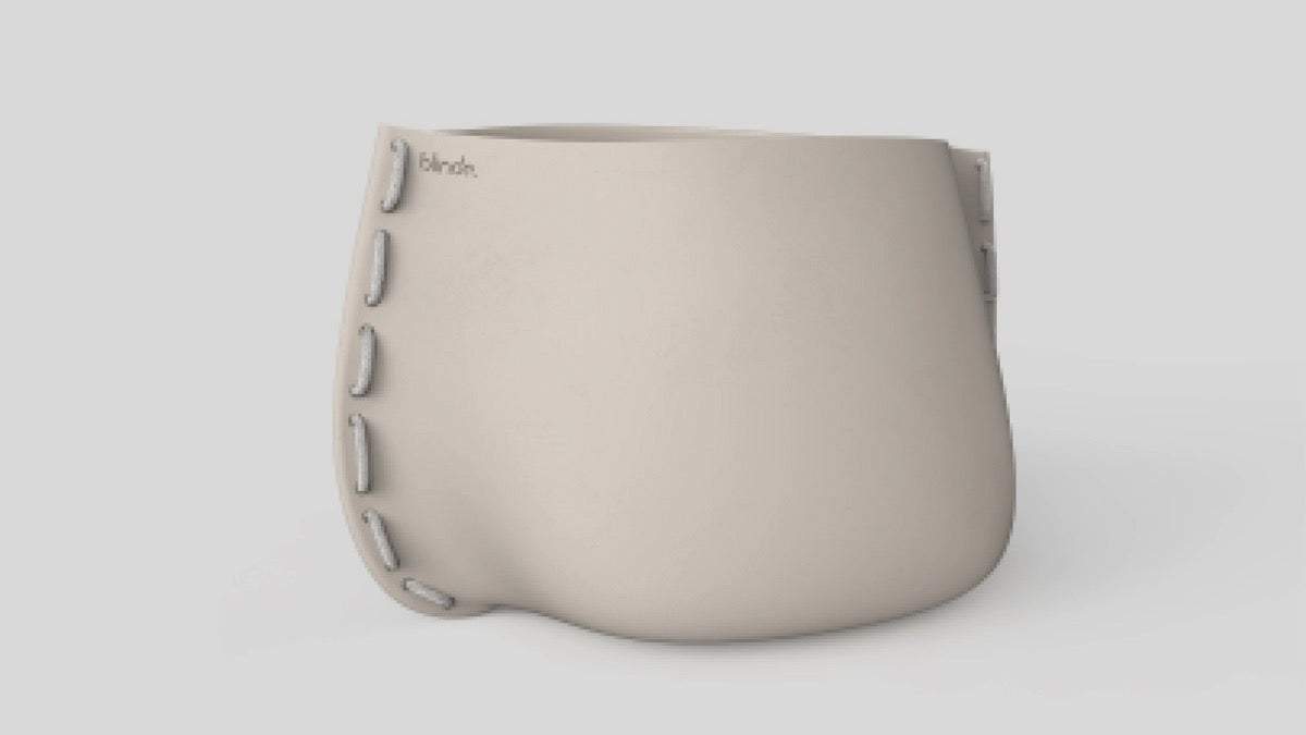 Stitch 125 Plant Pot Bone White