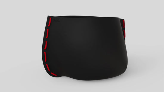 Stitch 125 Plant Pot Graphite Red