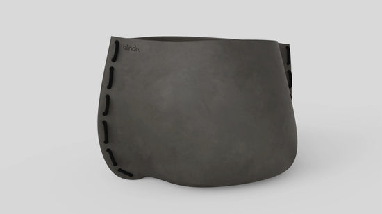 Stitch 125 Plant Pot Natural Black