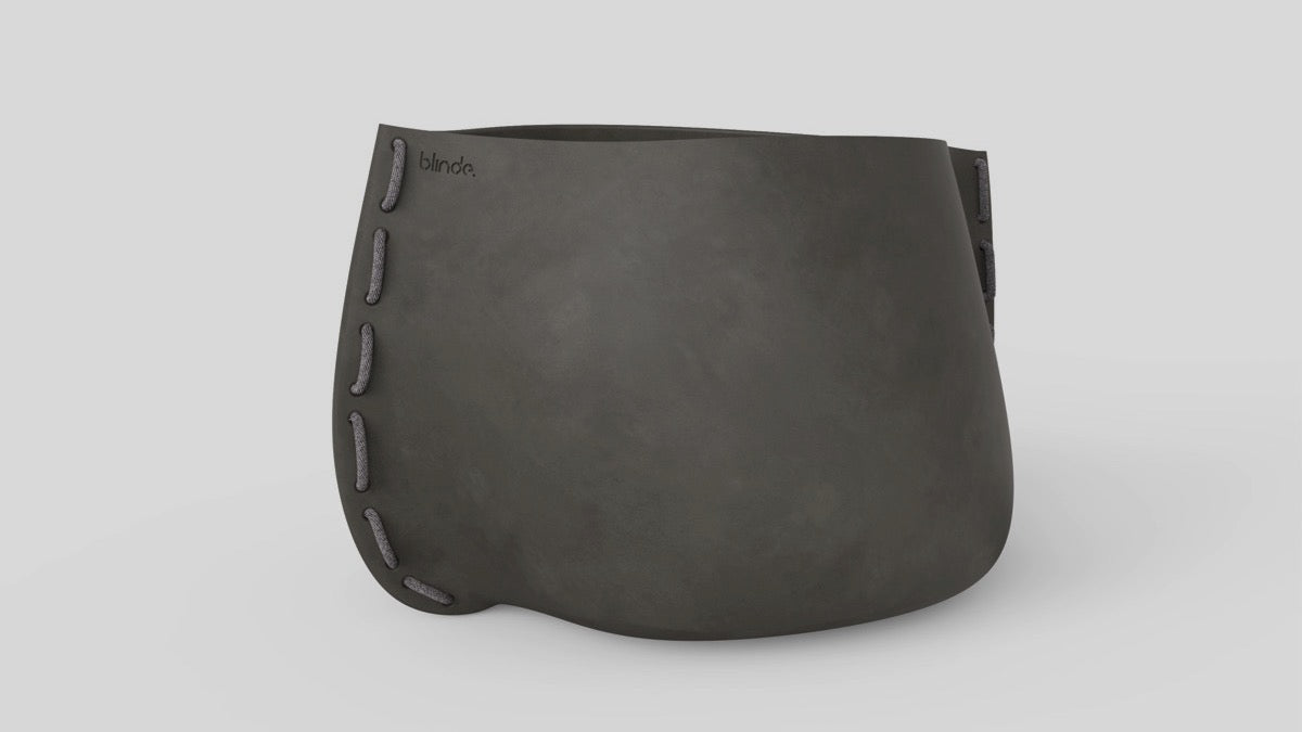 Stitch 125 Plant Pot Natural Grey