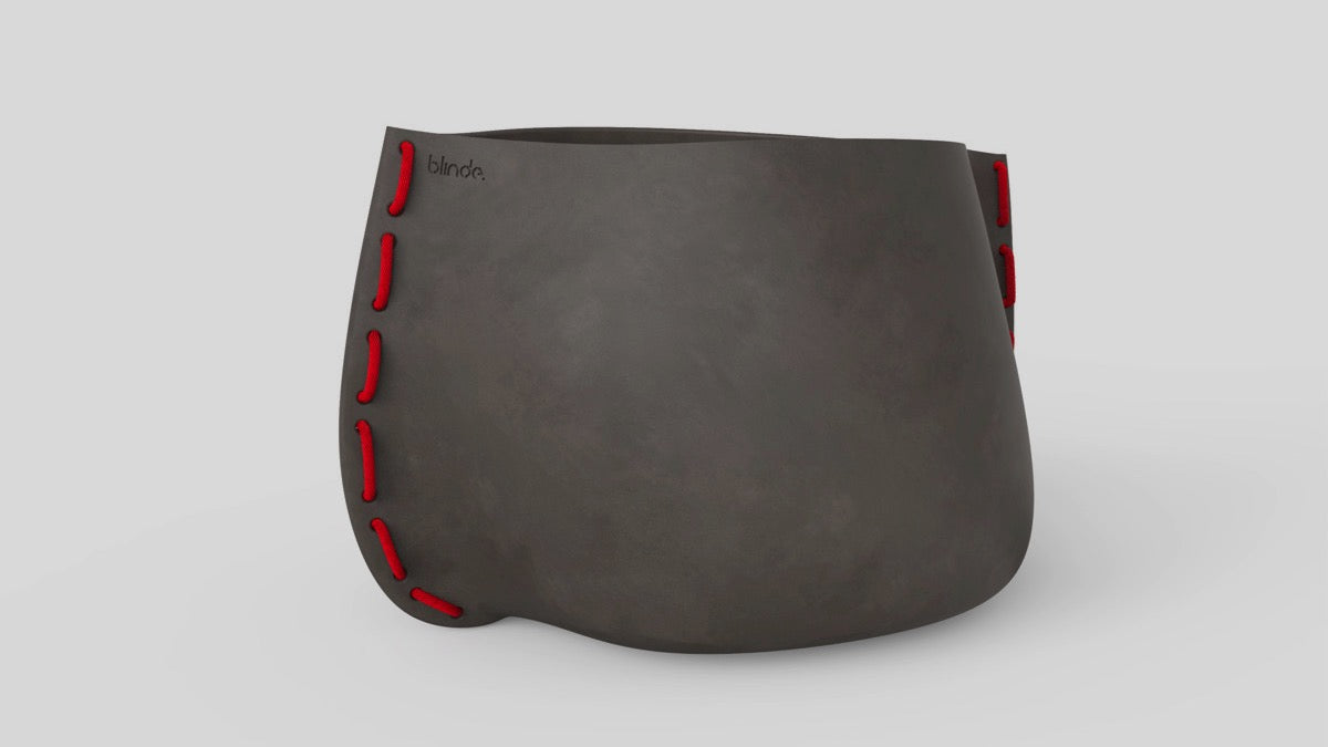 Stitch 125 Plant Pot Natural Red