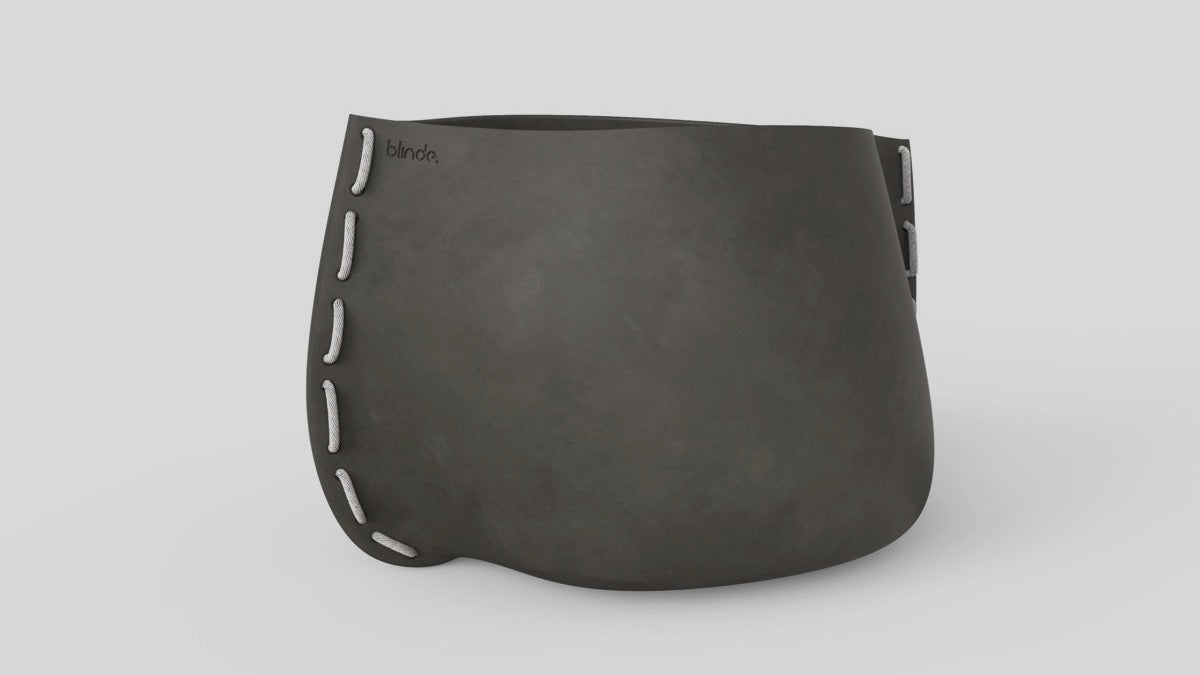 Stitch 125 Plant Pot Natural White