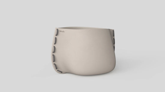 Stitch 50 Plant Pot Bone Grey