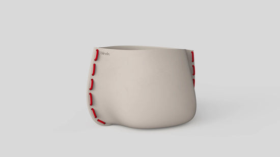 Stitch 50 Plant Pot Bone Red