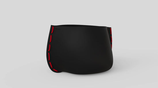 Stitch 75 Plant Pot Graphite Red