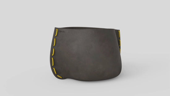 Stitch 75 Plant Pot Natural Yellow