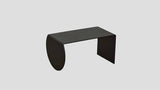 Aluminium Side Tray Black Horizontal