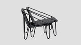 Arrowtown Chairs Black Sooty Side