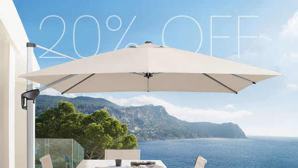 ASPEN CANTILEVER UMBRELLA - ECRU 3M