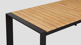 Avon Extension Table Black Teak Closeup