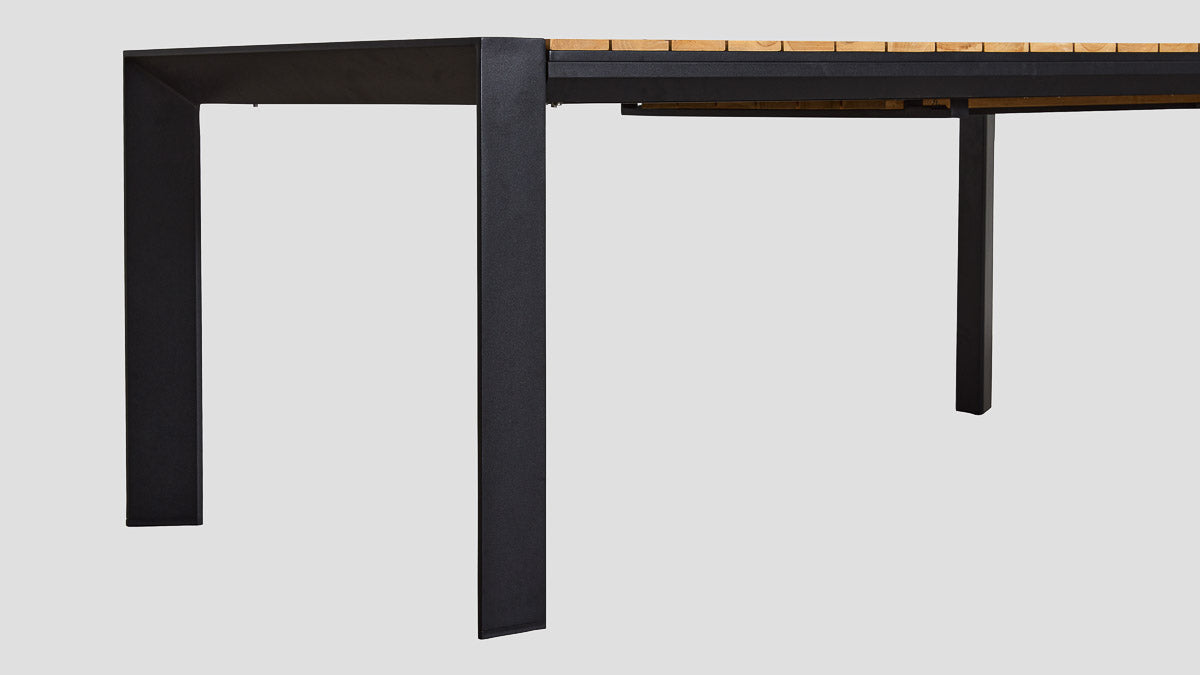 Avon Extension Table Black Teak Legs