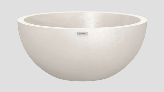 Barcelona 1000 Bone Bowl Planter — outdoor planters from Design Concepts NZ, 1000 x 1000 x 440 mm