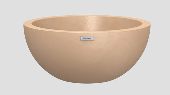 Barcelona 750 Earth Camel Bowl Planter — outdoor planters from Design Concepts NZ