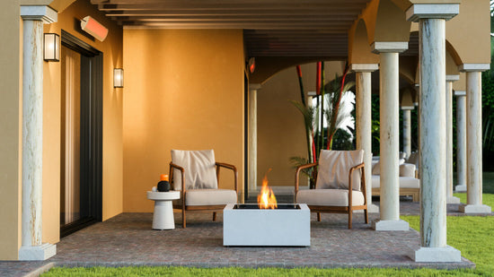 Outdoor Firepit NZ - EcoSmart Base 30 Bone