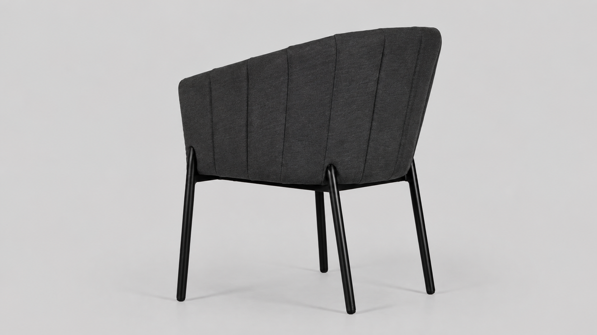 Bayswater Dining Chair Sooty - Back View - Outdoor Dining Chairs NZ