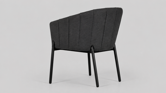 Bayswater Dining Chair Sooty - Back View - Outdoor Dining Chairs NZ