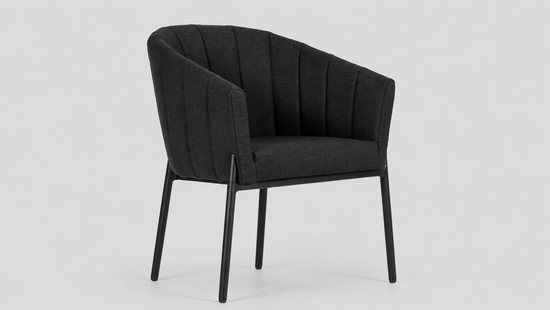 Bayswater Dining Chair Sooty - Front View - Outdoor Dining Chairs NZ