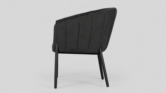Bayswater Dining Chair Sooty - Side View - Outdoor Dining Chairs NZ