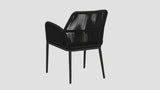 Belmont Dining Chair Black Rear