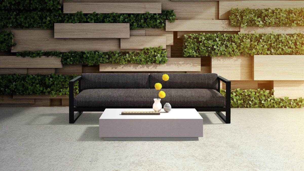 Outdoor Furniture NZ - Blinde Design Bloc L6 Coffee Table Bone Installed