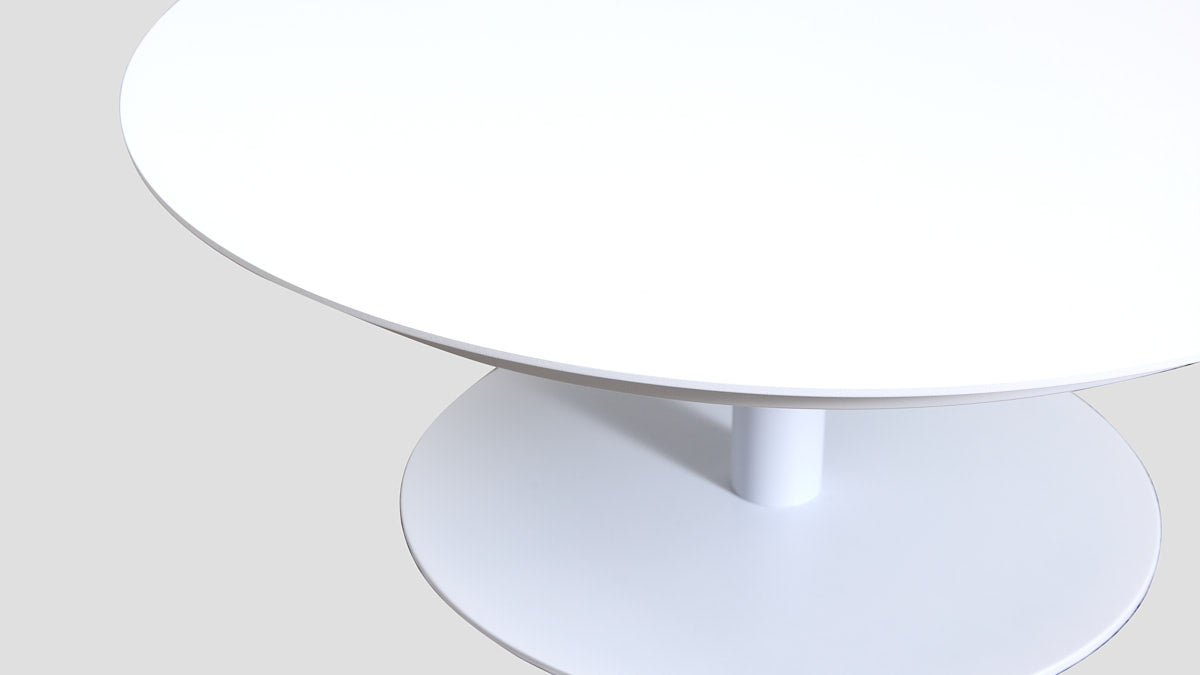 Bluff ALU Coffee Table White Closeup