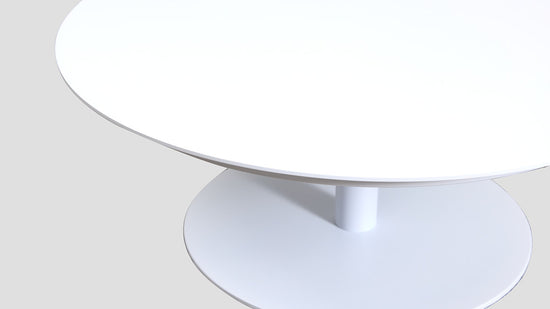 Bluff ALU Coffee Table White Closeup