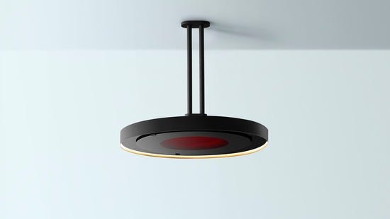 Bromic Eclipse Smart-heat Electric Heater On LED Twin Pole Installed