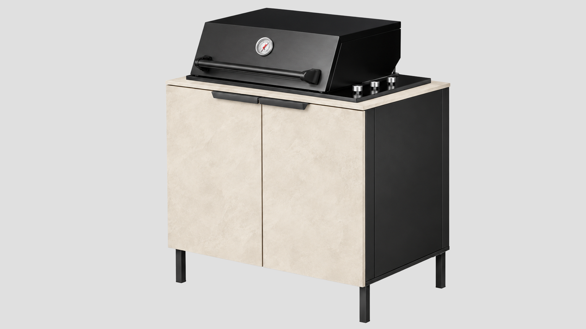 Q-Boo Stone 100 BBQ with Nacre Dekton – 1000 x 650 x 900 mm
